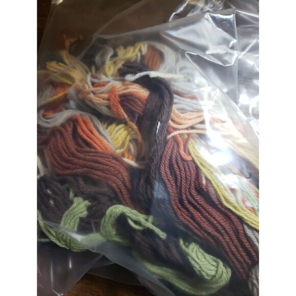 Tapex Vienna Needlepoint Kit Vintage Farm Women Children Grain Cutting 16"x20" - Picture 9 of 10